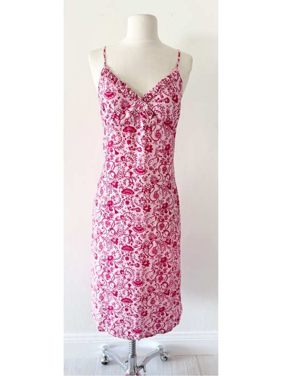 Hennes Dresses & Skirts - Vintage Y2K Hennes Collection Pink Floral Slip Dress Size 8